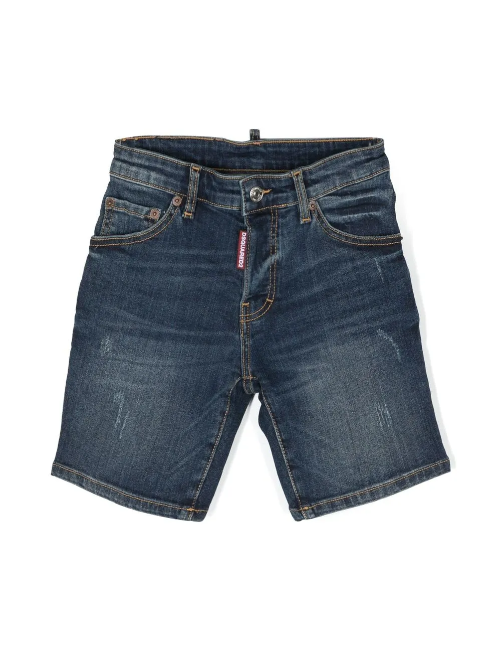 

Джинсовые шорты средней посадки DSQUARED2 KIDS, синий