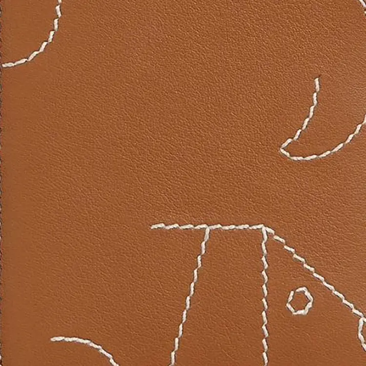 HERMES Кожаный картхолдер женский, 37 Gold Gold Brown — фото 4