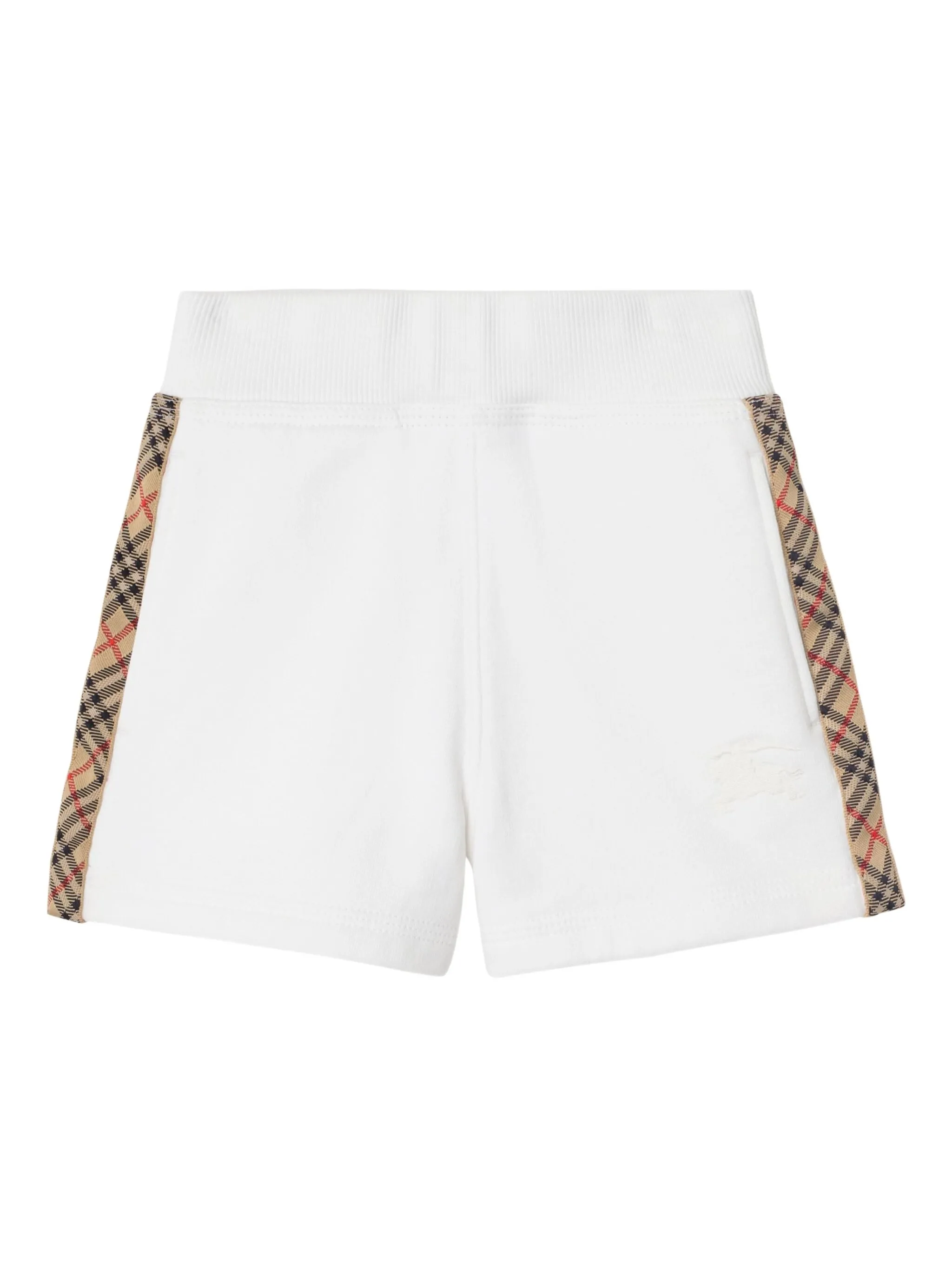 

Шорты с отделкой в клетку Burberry Kids, белый