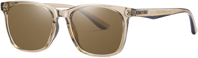 

Поляризованные солнцезащитные очки для мужчин, ретро-стиль, защита от УФ-излучения UV400, антибликовые, для вождения, рыбалки и занятий спортом на открытом воздухе MAZNVISO, Light Brown