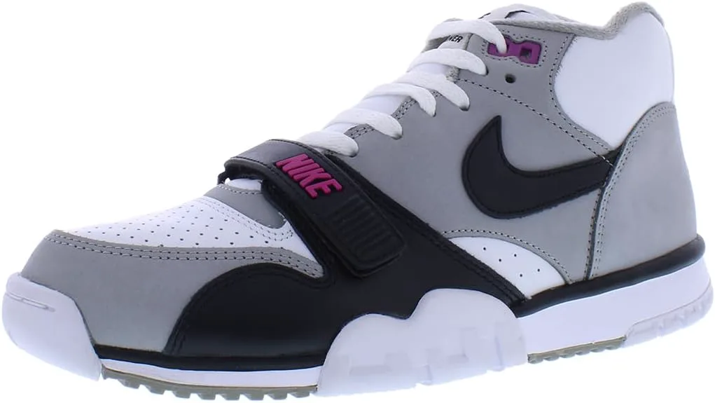 Мужские баскетбольные кроссовки Nike Air Trainer 1 Photon, серый/белый/фиолетовый/черный — фото 2