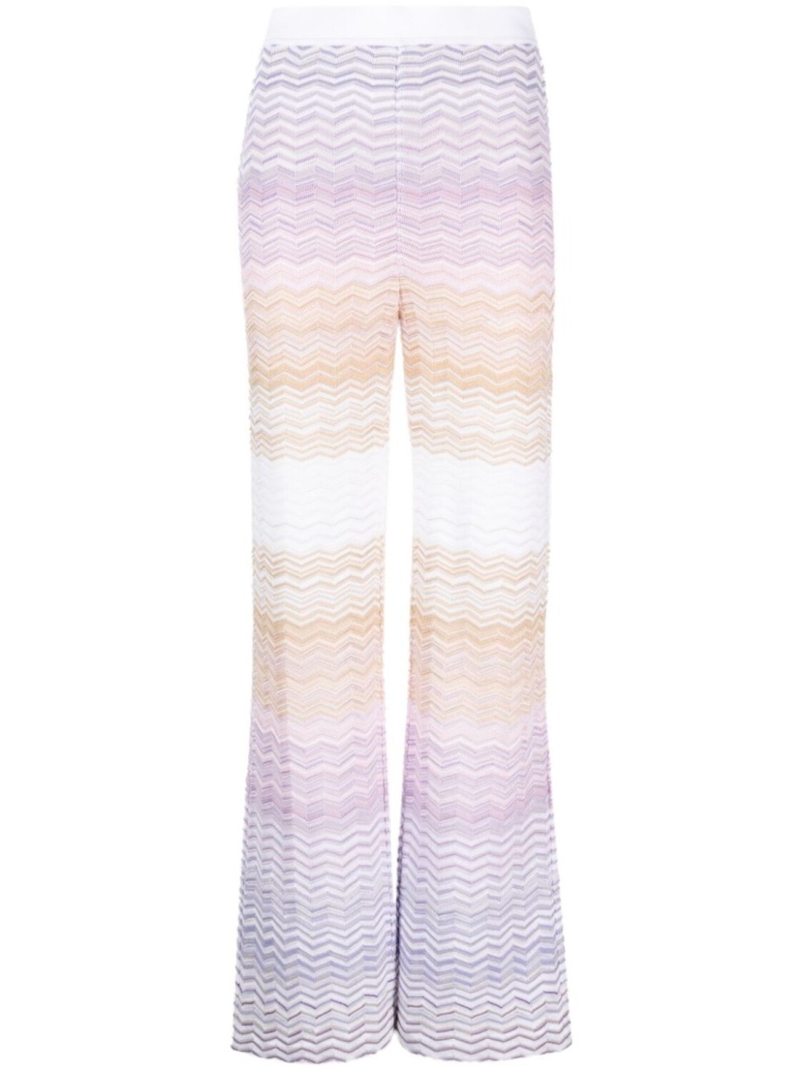 

Missoni трикотажные брюки с узором зигзаг, нейтральный цвет