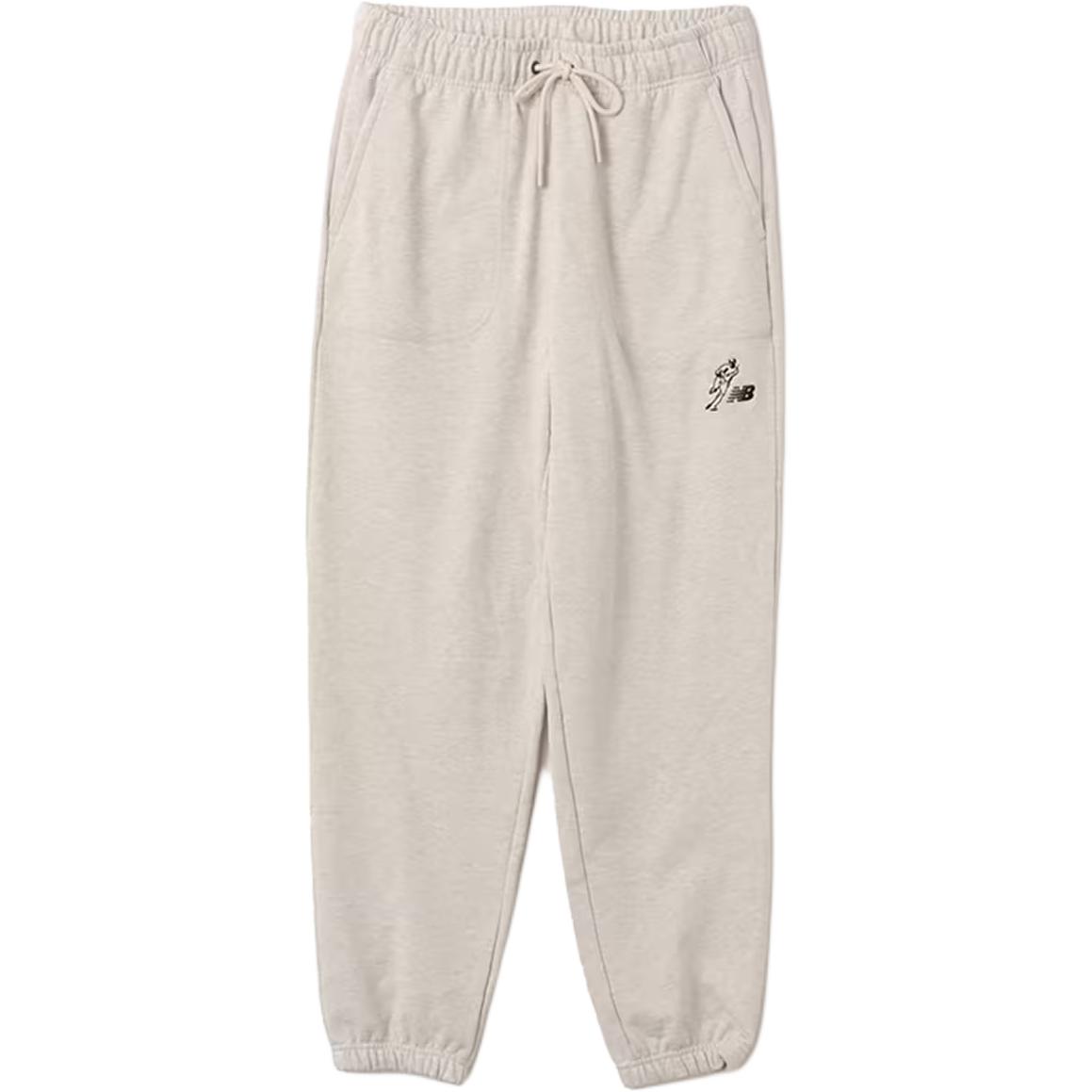 

Бейсбольные спортивные штаны унисекс Oats Heather с удобными эластичными манжетами New Balance, Oats Heather