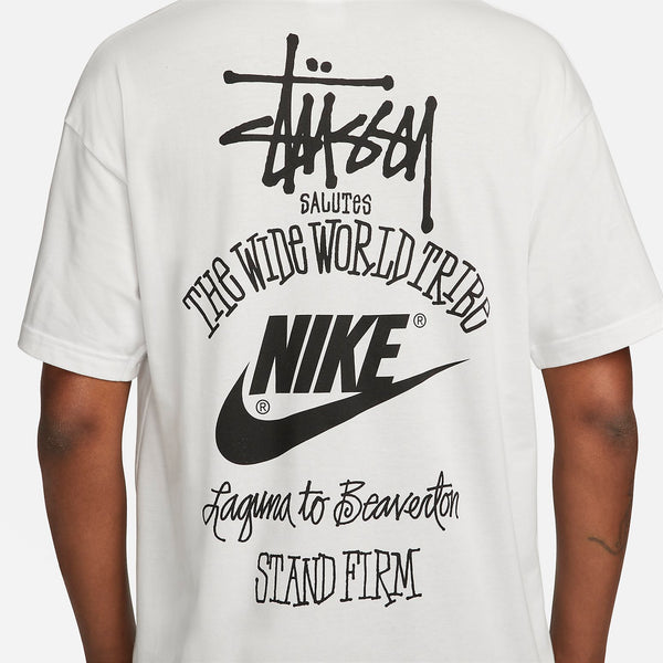 Футболка x stussy the wide world tribe t-shirt 'white' Nike, белый — фото 3