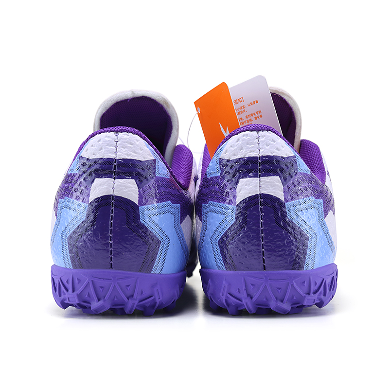 Антискользящие износостойкие футбольные бутсы Unisex White Gold Purple Kinglake — фото 3