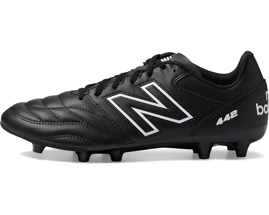 Кроссовки New Balance 442 V2 Academy FG Soccer Cleats, Black/White — фото 4