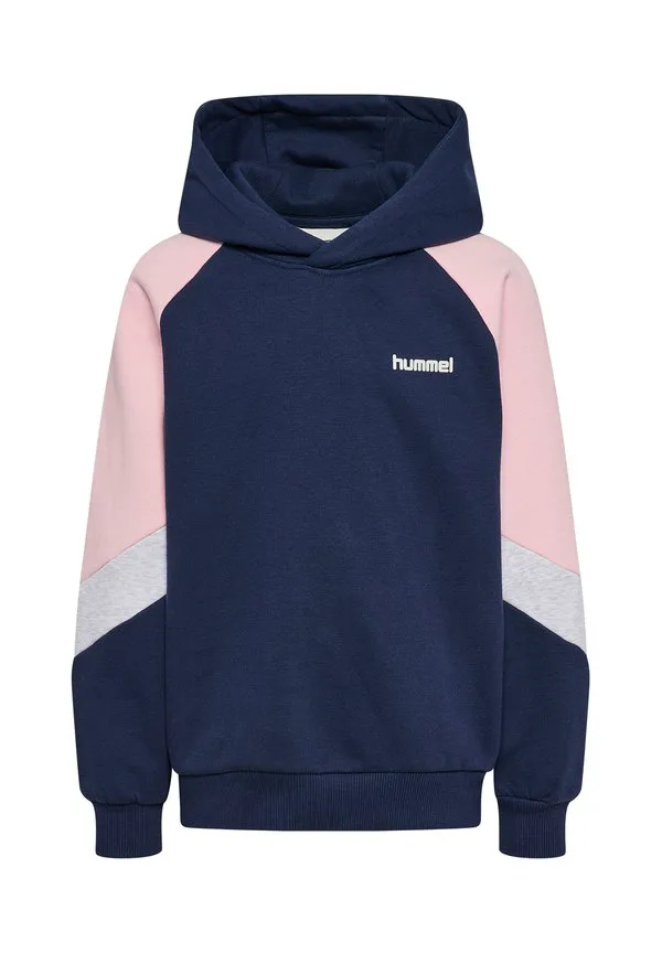 Свободная блочная толстовка Hummel, Dress Blue Roseate Spoonbill