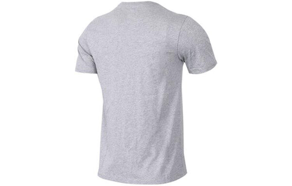 Футболка Men's Nike Solid Color Cotton Round Neck Short Sleeve Gray T-Shirt, серый — фото 2