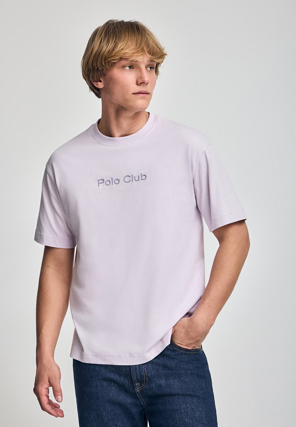 

Футболка с принтом Polo Club, темно-фиолетовый