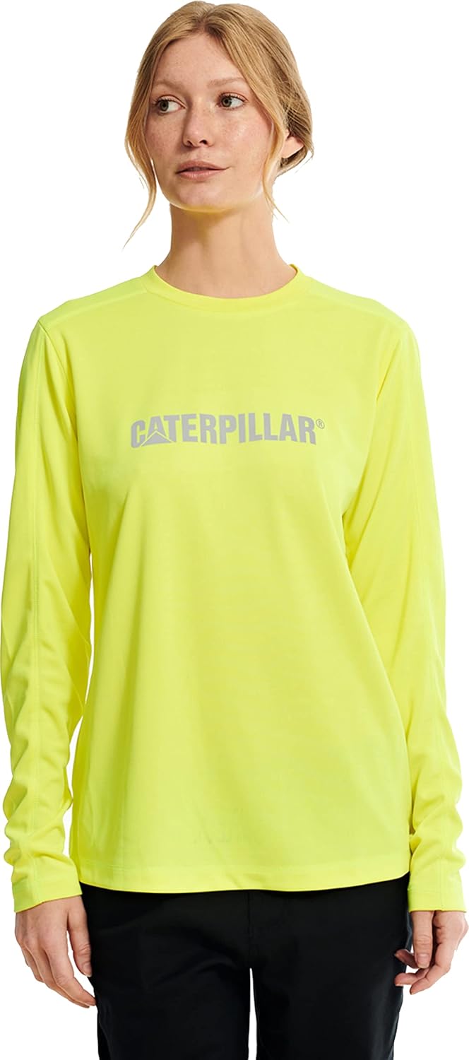 

Женская футболка CAT Coolmax с длинным рукавом, Hi-Vis Yellow, Желтый, Женская футболка CAT Coolmax с длинным рукавом, Hi-Vis Yellow