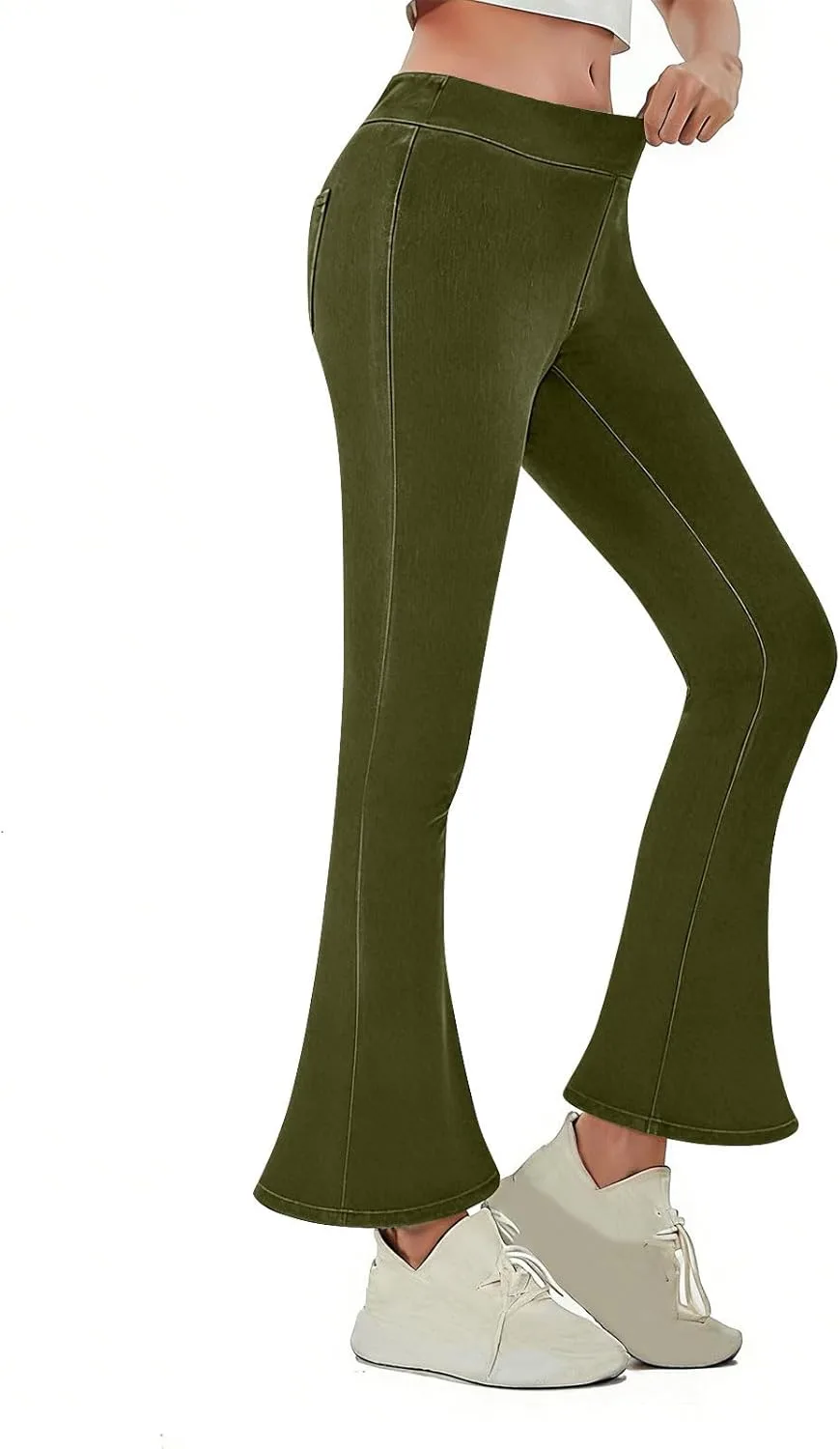 

Flare Jean Leggings Women, Bell Bottom, Stretchy High Waisted