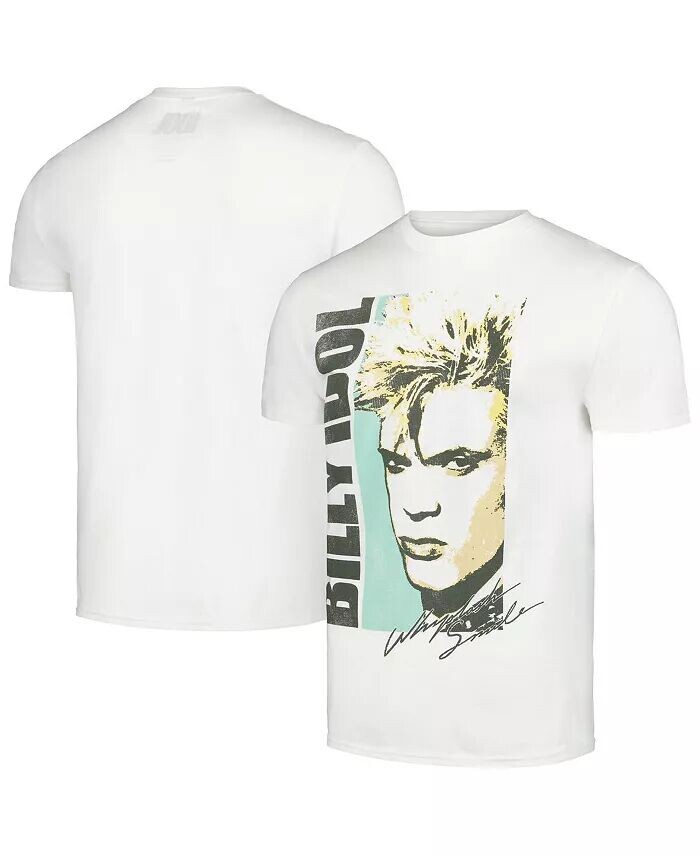 

Мужская белая футболка Billy Idol Manhead Merch