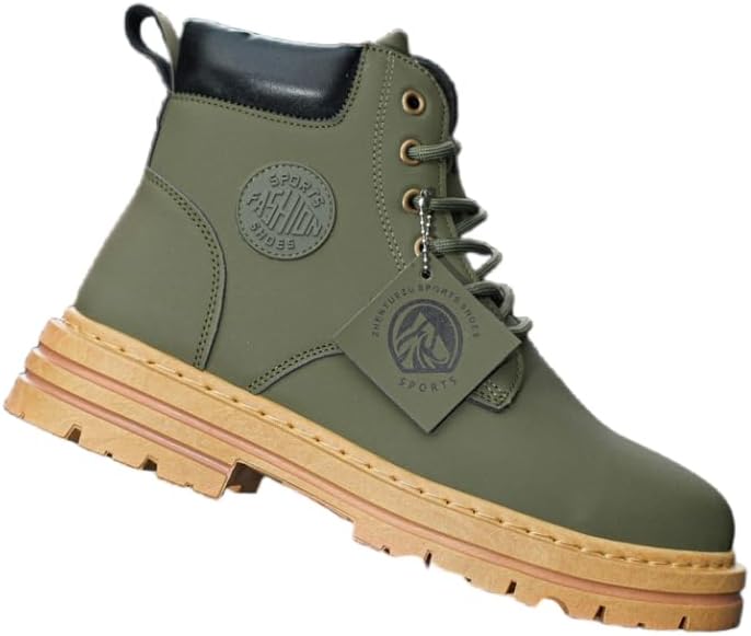 

Мужские повседневные ботинки Azttoztto с молнией, стиль Чакка, походные ботинки, зеленый