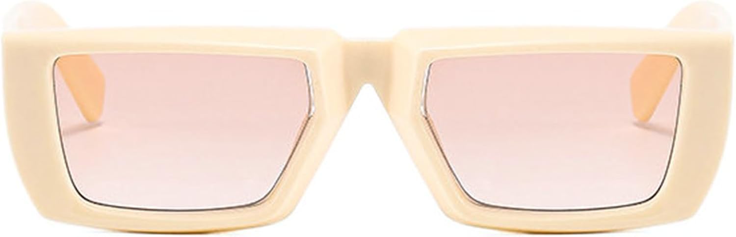 

Солнцезащитные очки Willochra в винтажном прямоугольном стиле для женщин, панк, в маленькой оправе, для мужчин, квадратные, с защитой от УФ-излучения UV400, модные очки F27, Pink