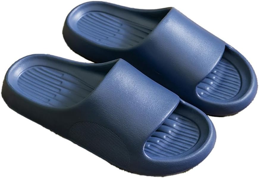 

Женские душевые сандалии BYDZKJ, тапочки для мужчин и женщин, легкие для ванной, мягкие, нескользящие, водонепроницаемые, для душа, бассейна, пляжа, синий