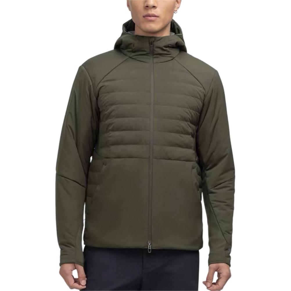 

Мужская зимняя пуховая куртка Lululemon, темный оливковый зеленый/dkov