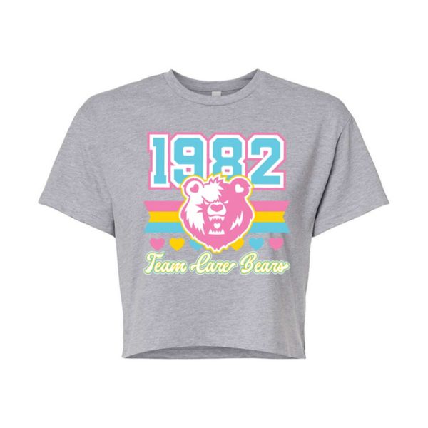 

Детская футболка с капюшоном Care Bears 1982 Team Licensed Character, серый