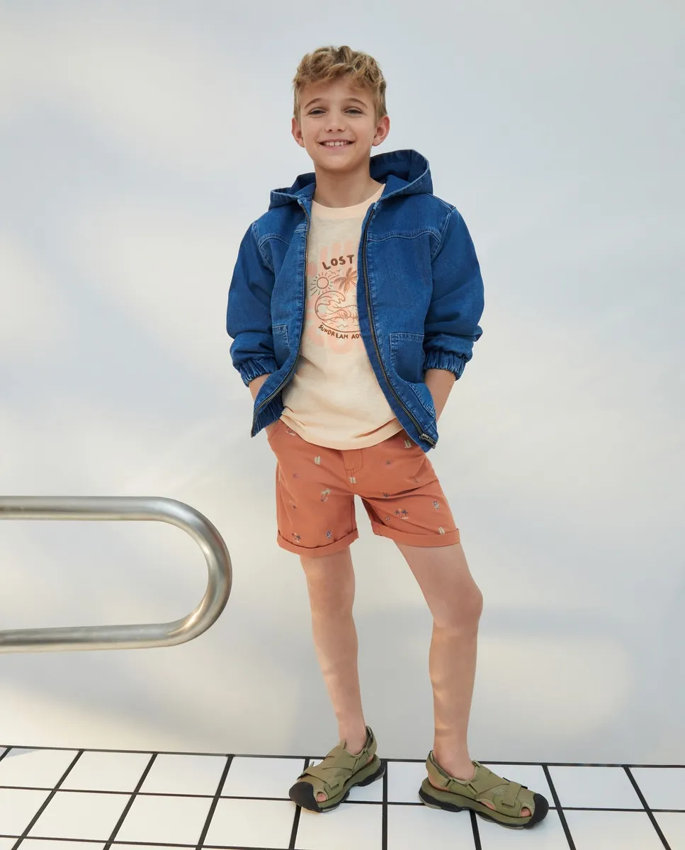 

Базовые детские бермуды Kids El Corte Inglés, красный