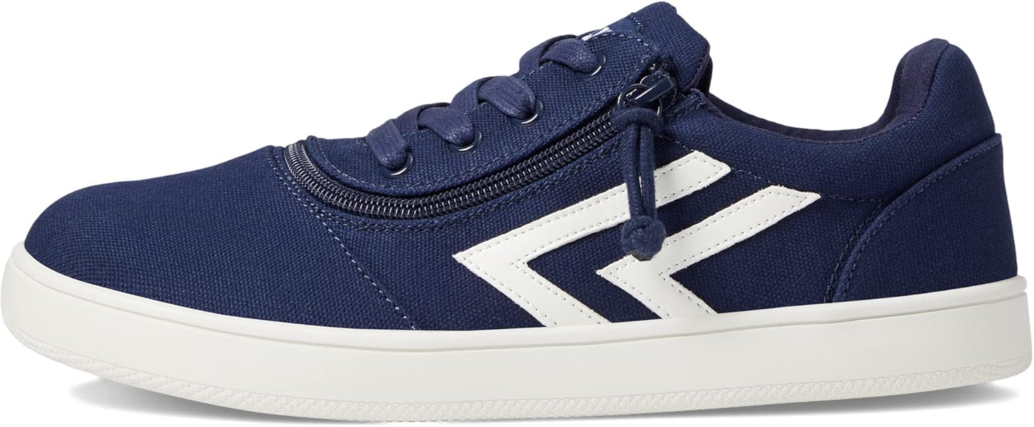 Детские кроссовки BILLY Footwear CS Sneaker Low - Искусственные материалы - Застежка-молния и шнурки - Круглый носок, белый/синий/темно-синий — фото 4