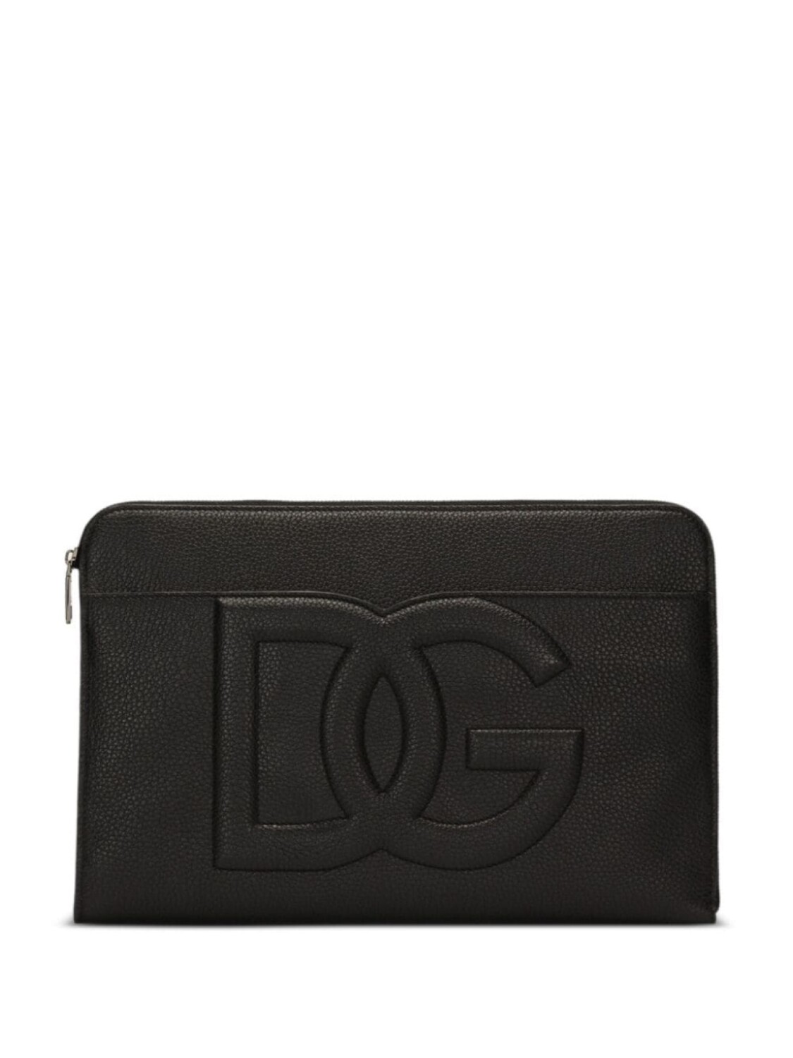 

Dolce & Gabbana большой клатч с тисненым логотипом, черный
