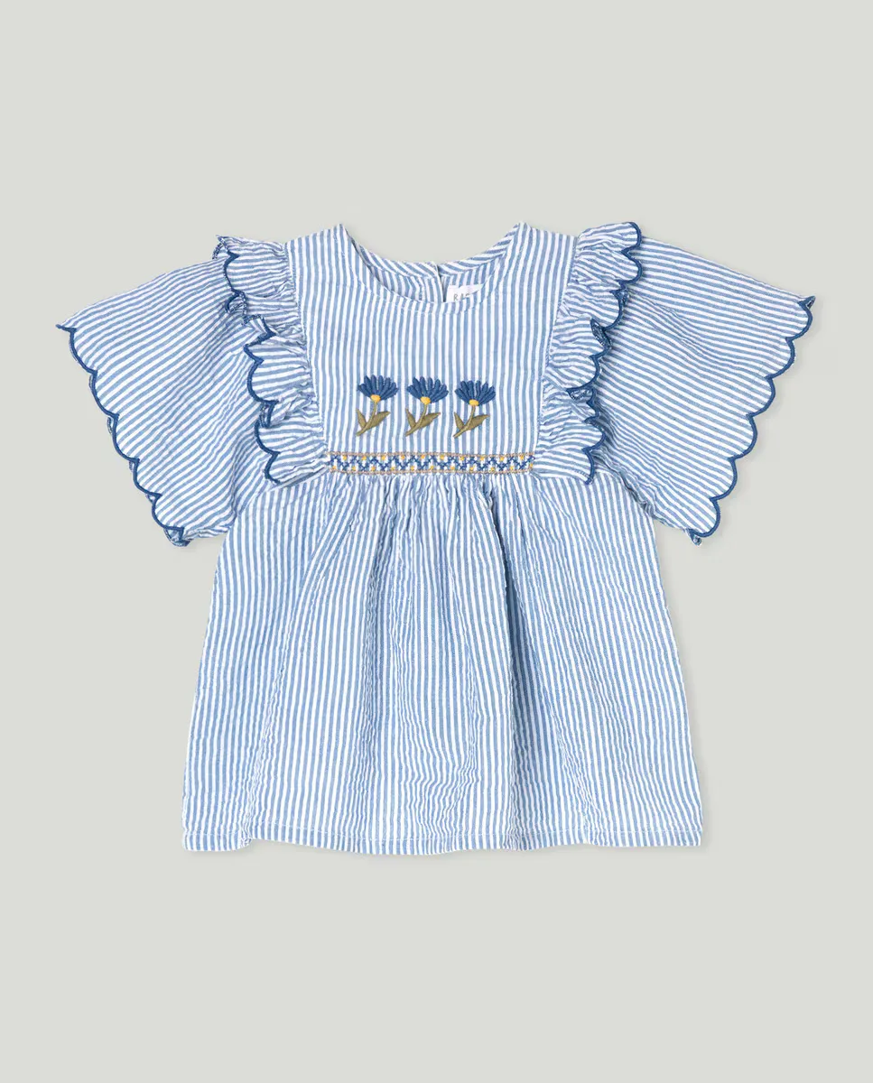

Платье для девочки с вышивкой Baby El Corte Inglés, синий