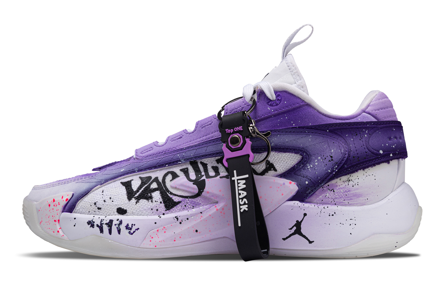 

Jordan Luka 2 Aurora Fighter Cushioning, износостойкие низкие баскетбольные кроссовки мужские purple