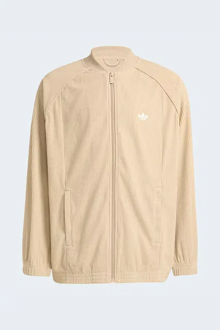 Кофта детская на молнии Adidas Originals, бежевый — фото 2