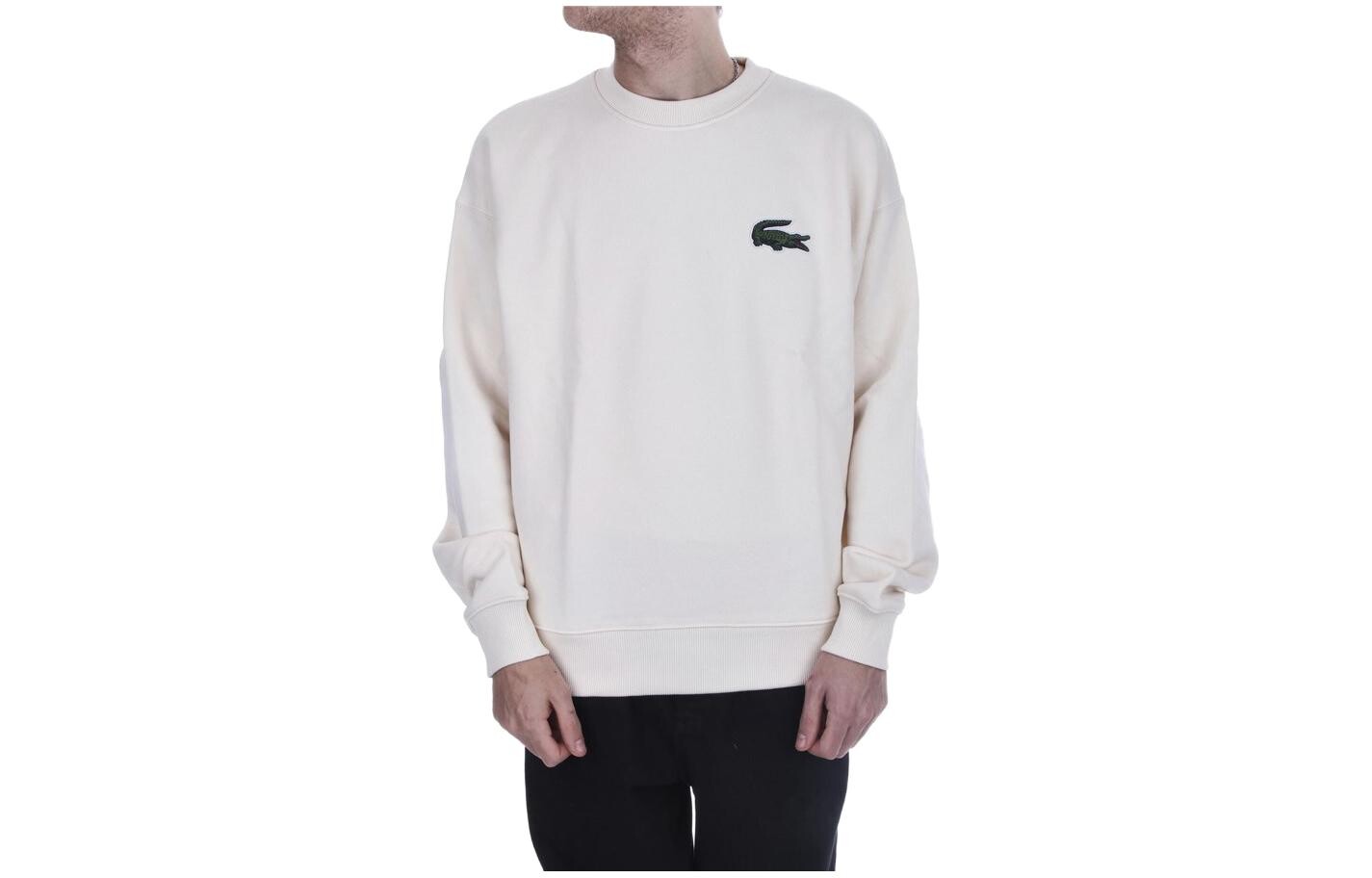 

Толстовка унисекс белая Lacoste, белый