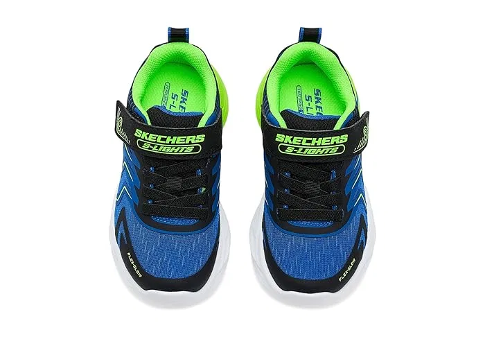 Кроссовки с подсветкой Flex-Glow Ultra SKECHERS KIDS, Black/Blue/Lime — фото 3