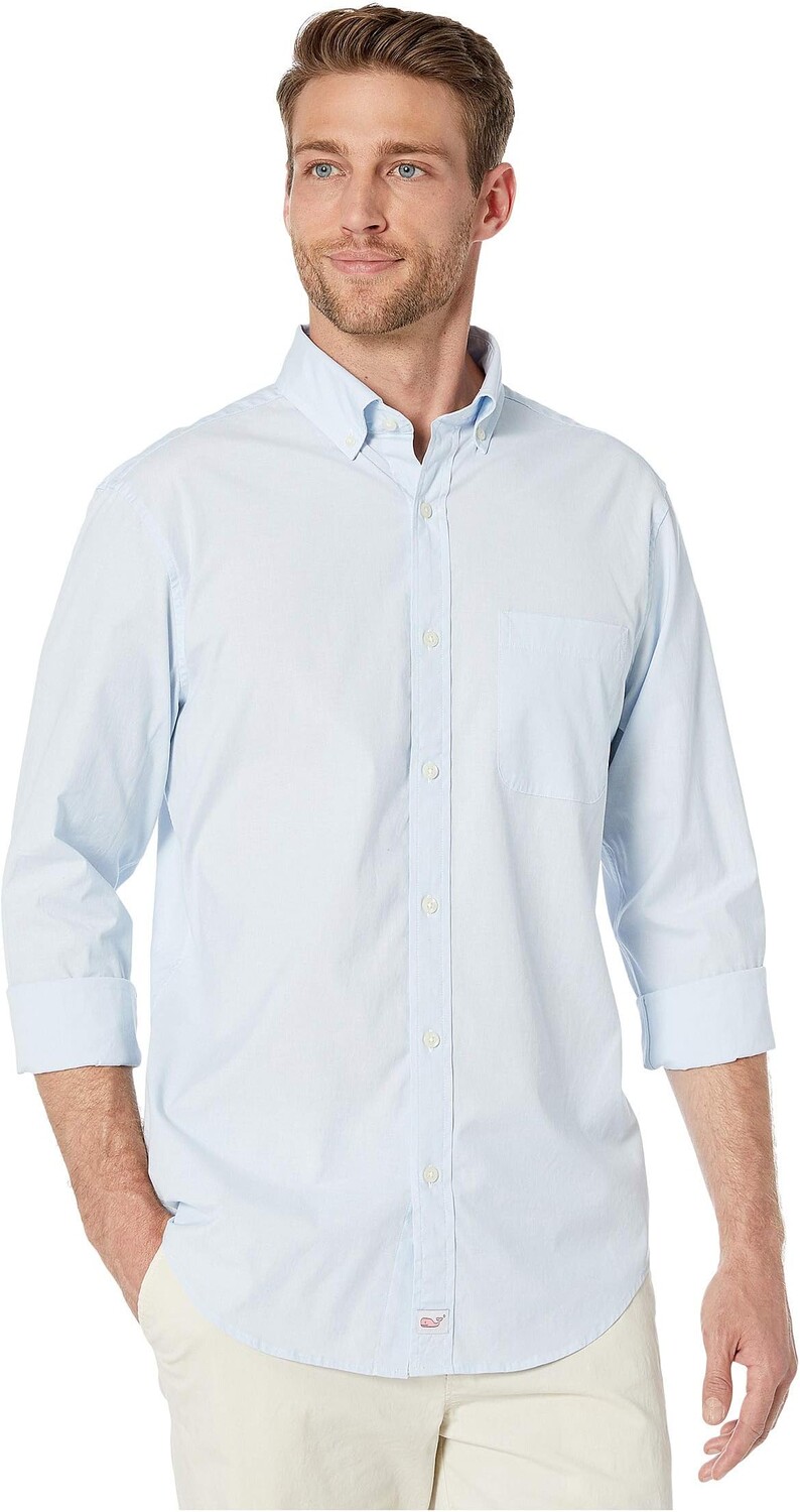 

Классическая рубашка End on End Мюррей Vineyard Vines, цвет Jake Blue