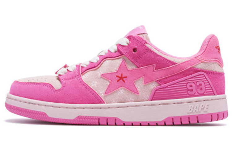 Женские кроссовки для скейтбординга A BATHING APE SK8, Розовый