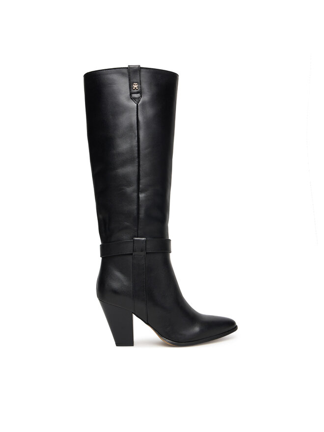 Сапоги T-Strap Pointy FW0FW08982 Tommy Hilfiger, черный