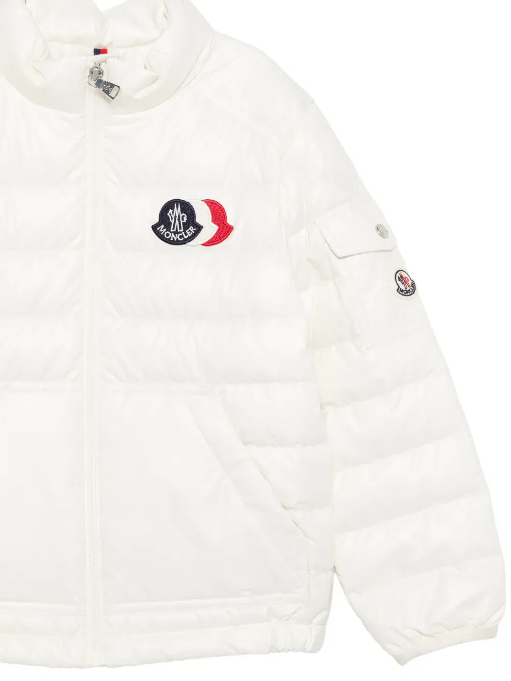 Куртка с аппликацией логотипа Bengi Moncler Enfant, белый — фото 3