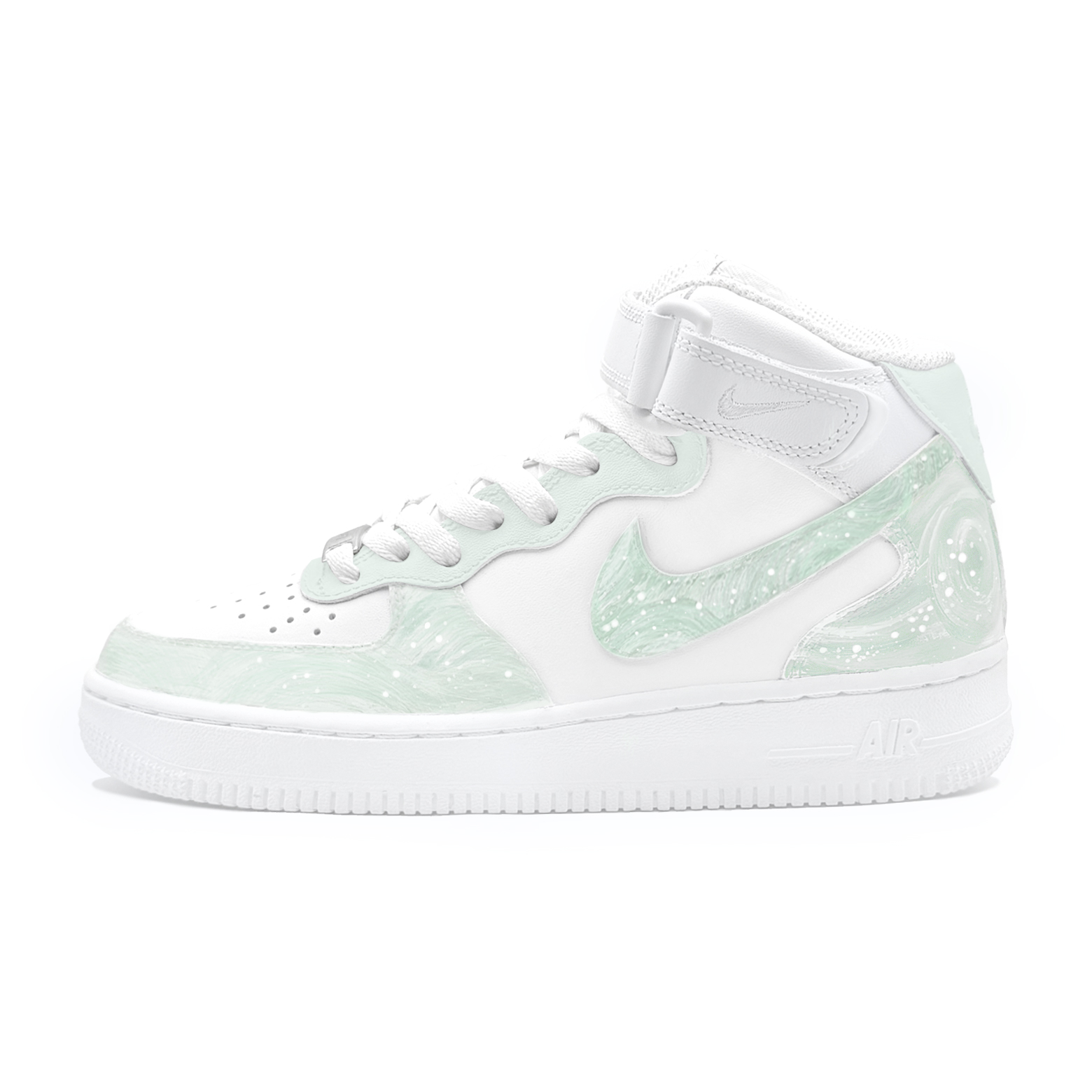

Кроссовки Air Force 1 Spring Nearing Its End X First Culture устойчивые к истиранию mid-top для скейтбординга мужские Nike, зеленый