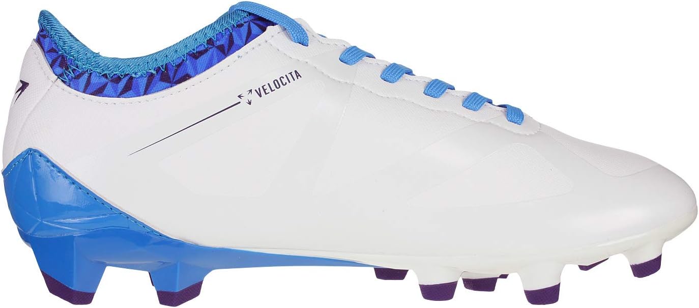 Мужские футбольные бутсы Umbro Velocita III Premier для твердого грунта, белый/синий — фото 2