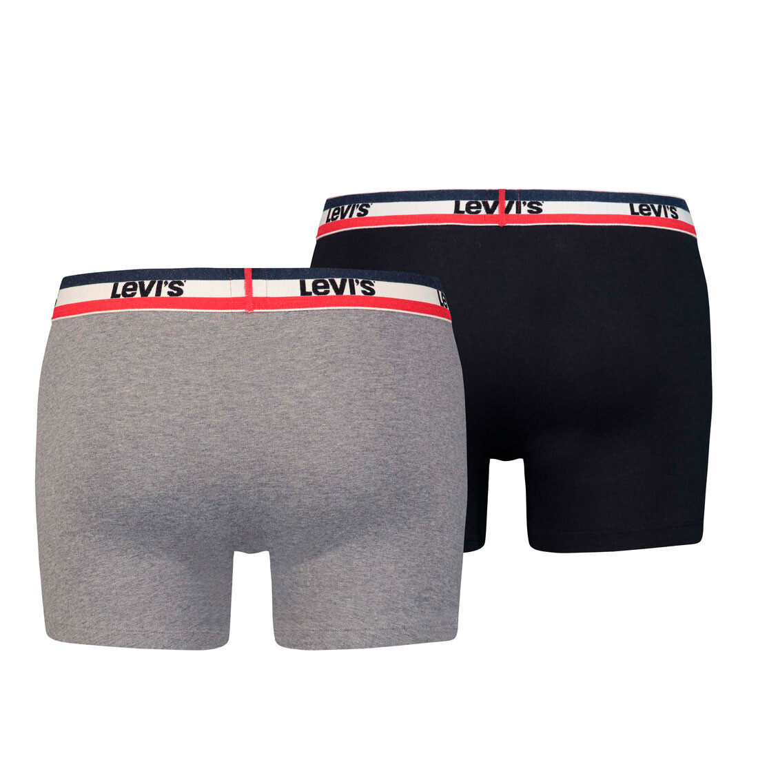 Боксеры Levi´s BoxershortsLEVIS Men Sprtswr Logo Boxer 2PinBlack / Grey Melange, цвет BoxershortsLEVIS Men Sprtswr Logo Boxer 2PinBlack / Grey Melange — фото 2