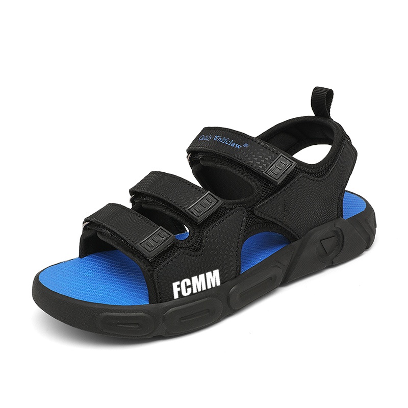 

Детские сандалии с нескользящей подошвой FCMM, черный/синий