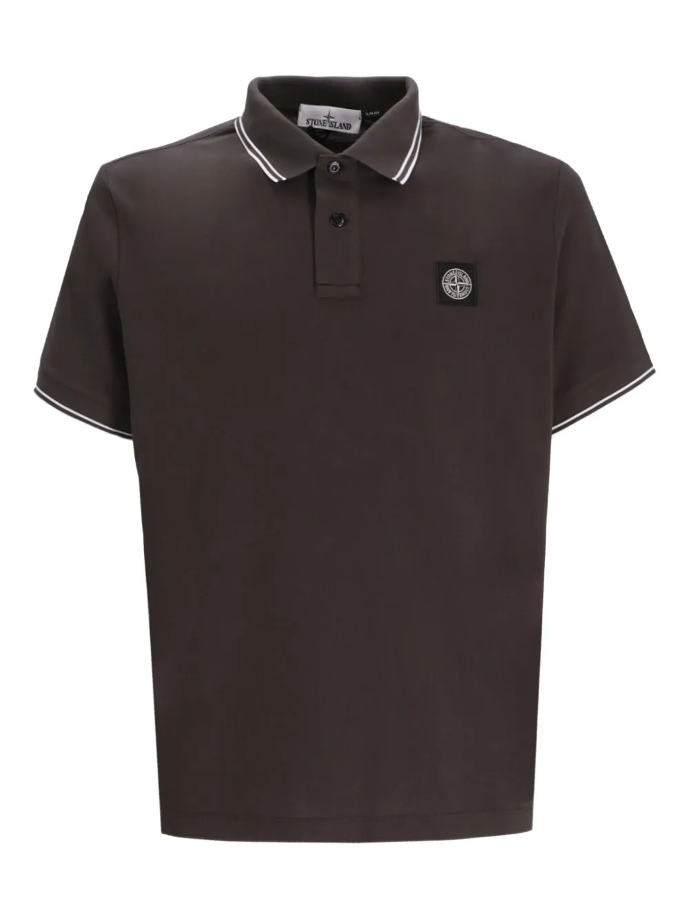 

Рубашка-поло с логотипом и отложным воротником Stone Island