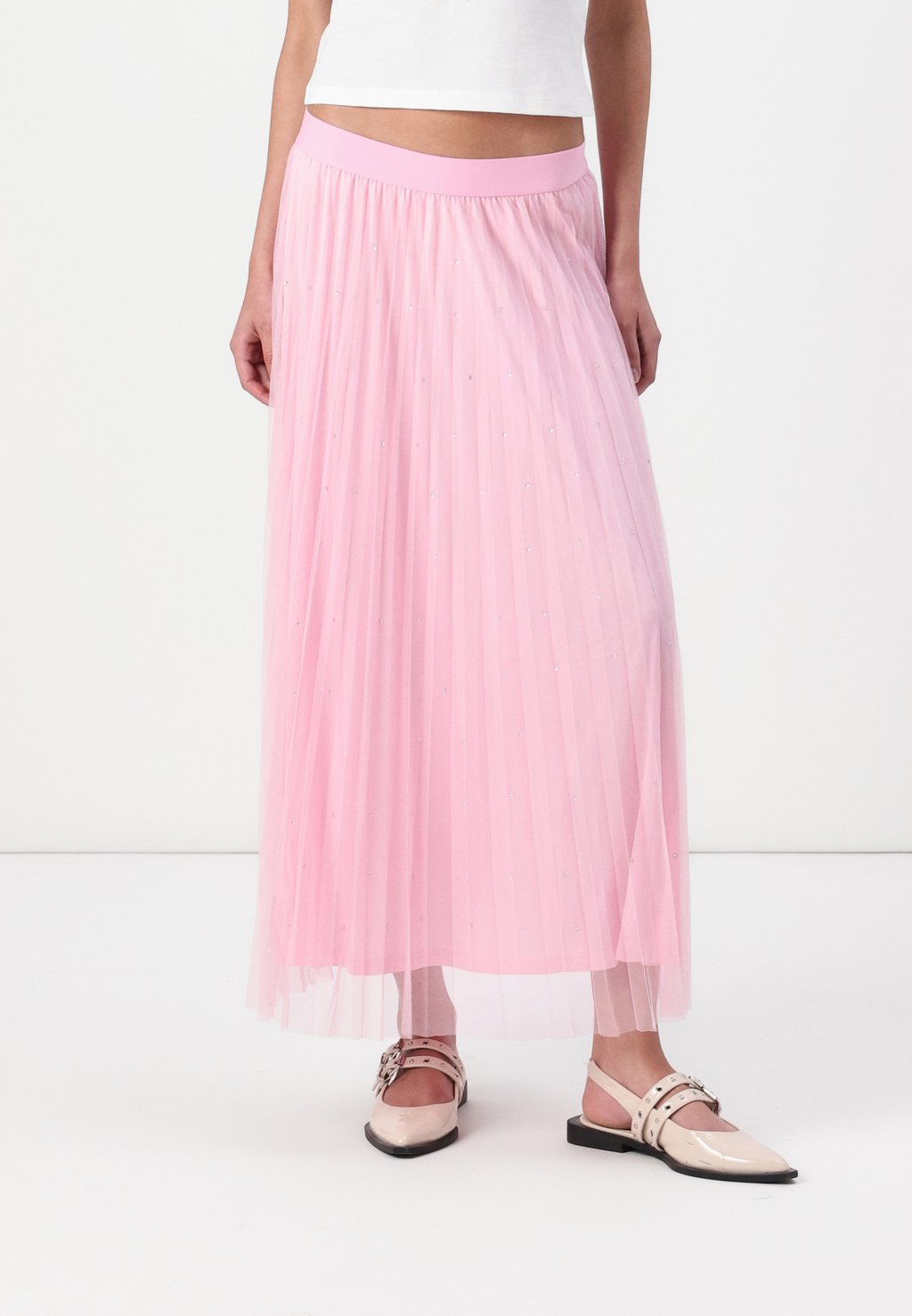 

Юбка макси ONLCARLEY STONE SKIRT BOX - Pleated skirt ONLY, светло-розовый