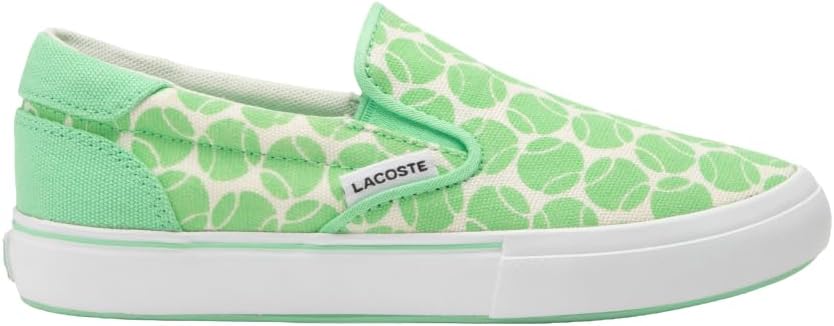 Laceste детская обувь Gazon Lacoste, Slip All Over Tennis Ball Green/White — фото 2