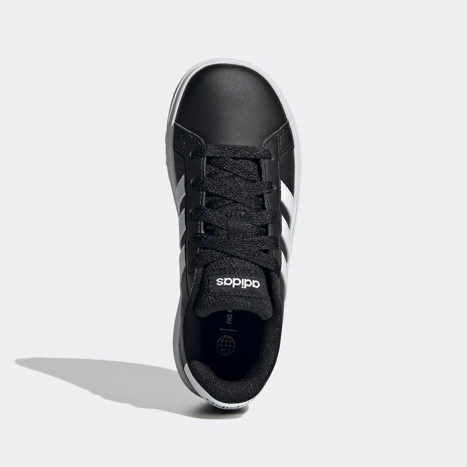 Кроссовки Grand Court 2.0, adidas, Black/White/Black — фото 3