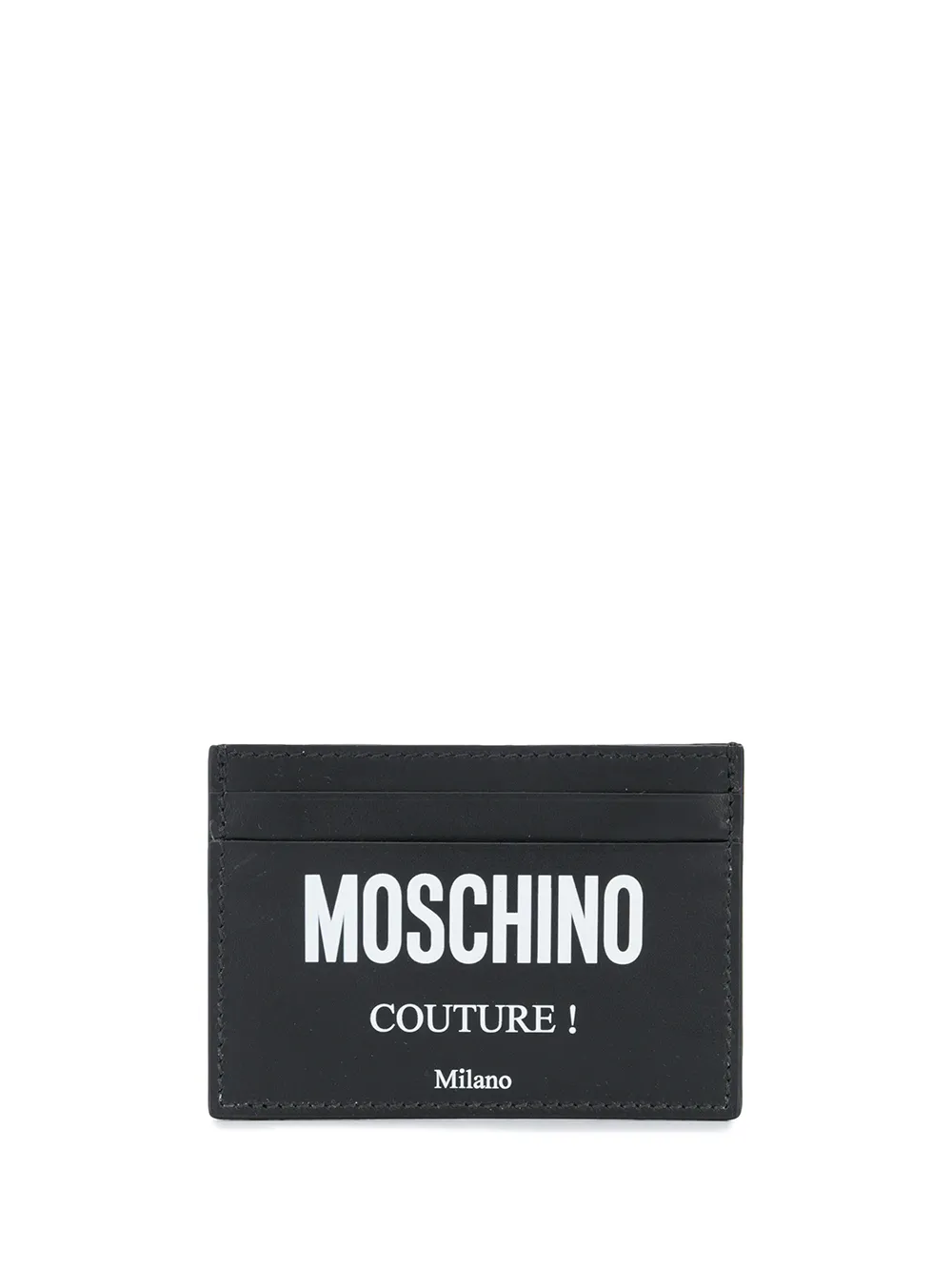 

Кардхолдер с логотипом Moschino, черный
