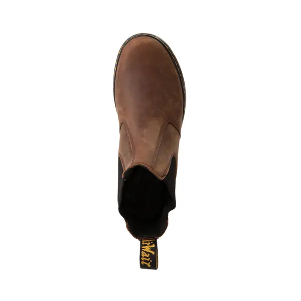 Ботинки мужские Dr. Martens челси из текстурированной кожи, темно-коричневый — фото 3