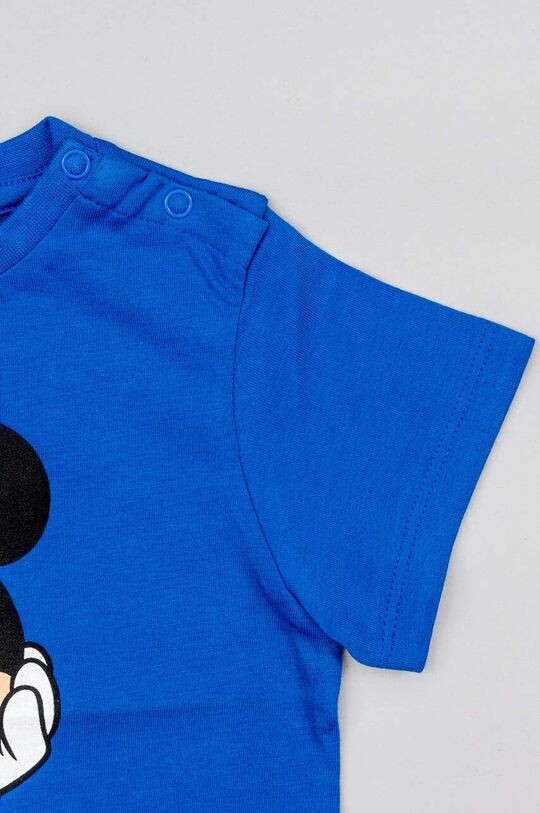 Детская хлопковая футболка на молнии x Disney Zippy, синий — фото 3
