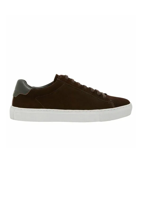 Кроссовки finley из нубука стандартной посадки Reiss, Chocolate Brown