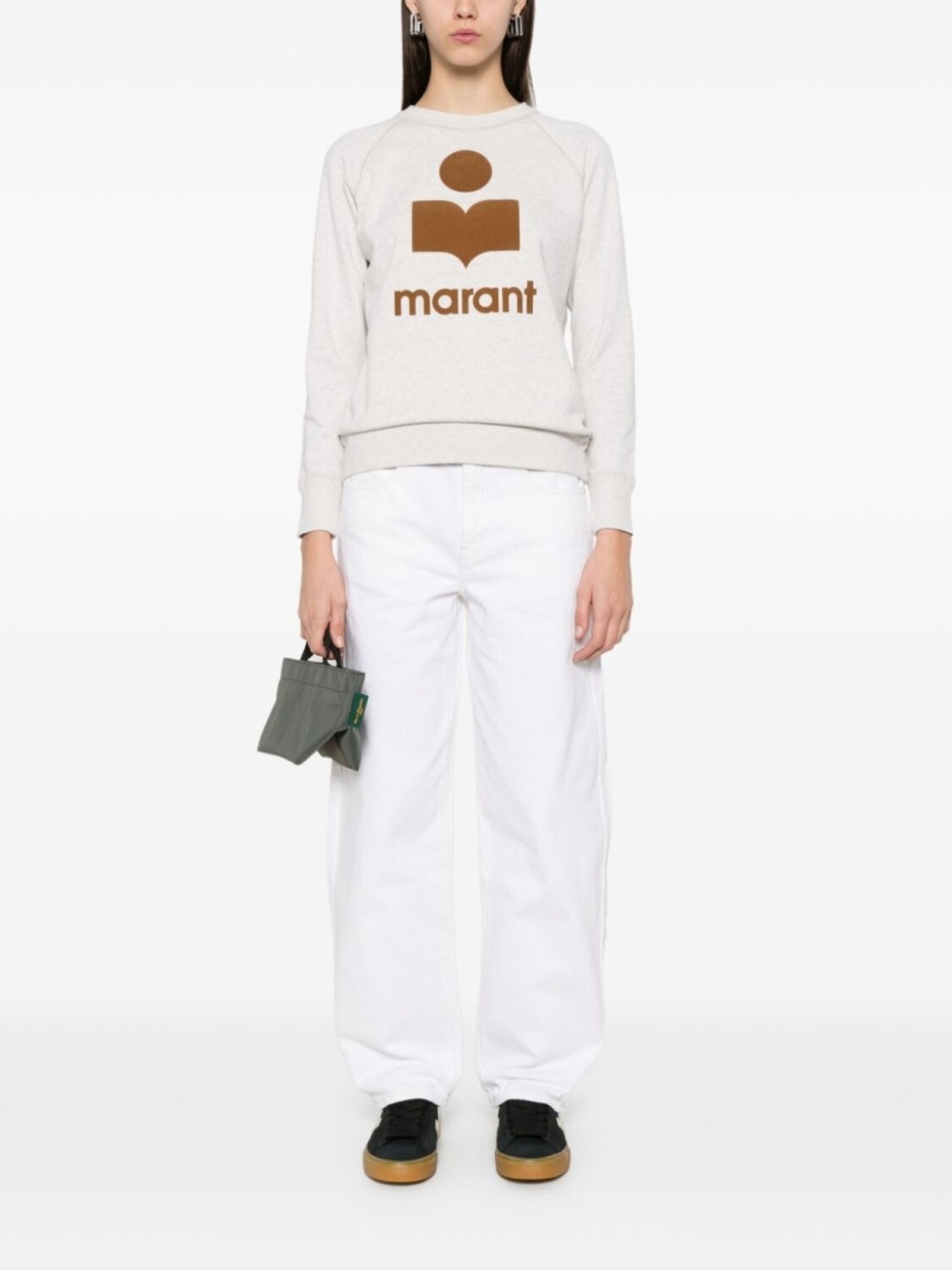

Толстовка с логотипом MARANT ÉTOILE, нейтральный цвет