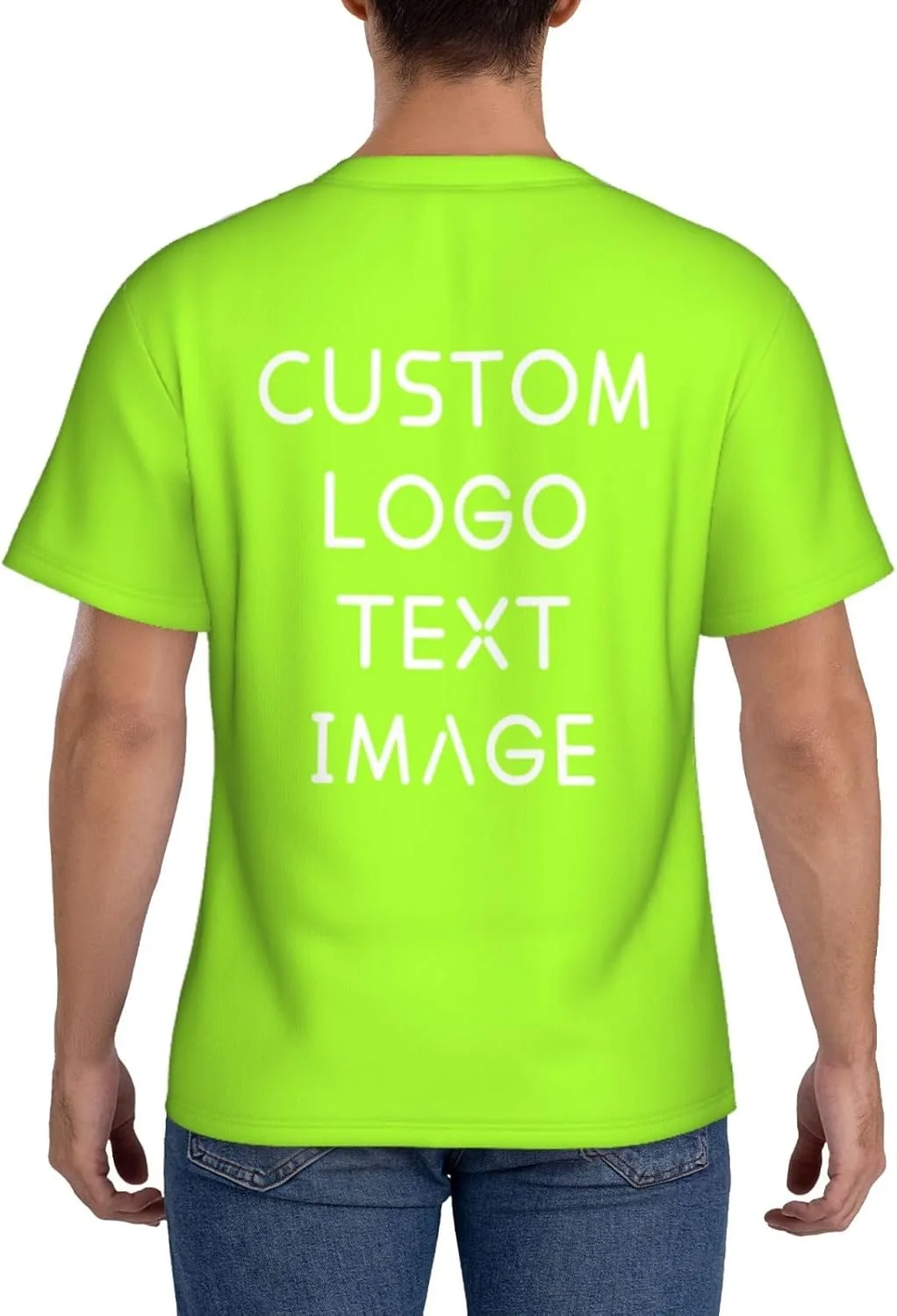 Футболка с полной запечаткой Custom T Shirts с логотипом — фото 3