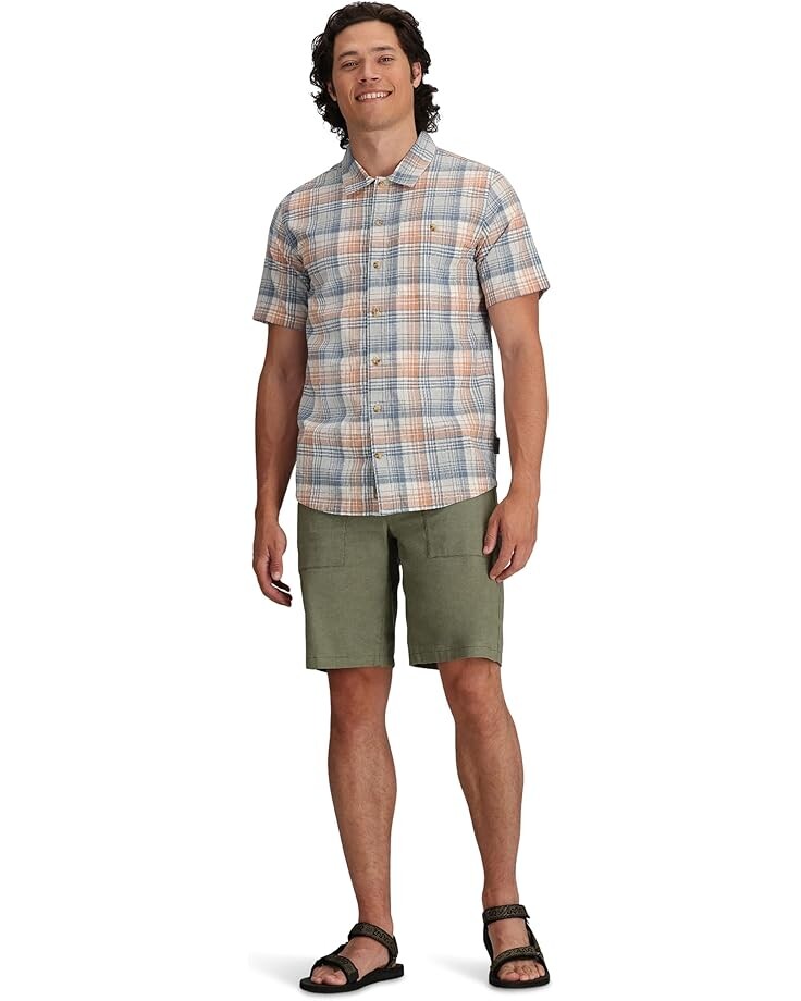 

Футболка Royal Robbins Redwood Plaid, цвет Cork Pismo Plaid