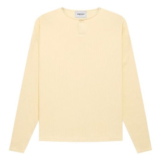 

Футболка Fear of God Essentials FW21 Thermal Henley L/S Buttercream, бежевый