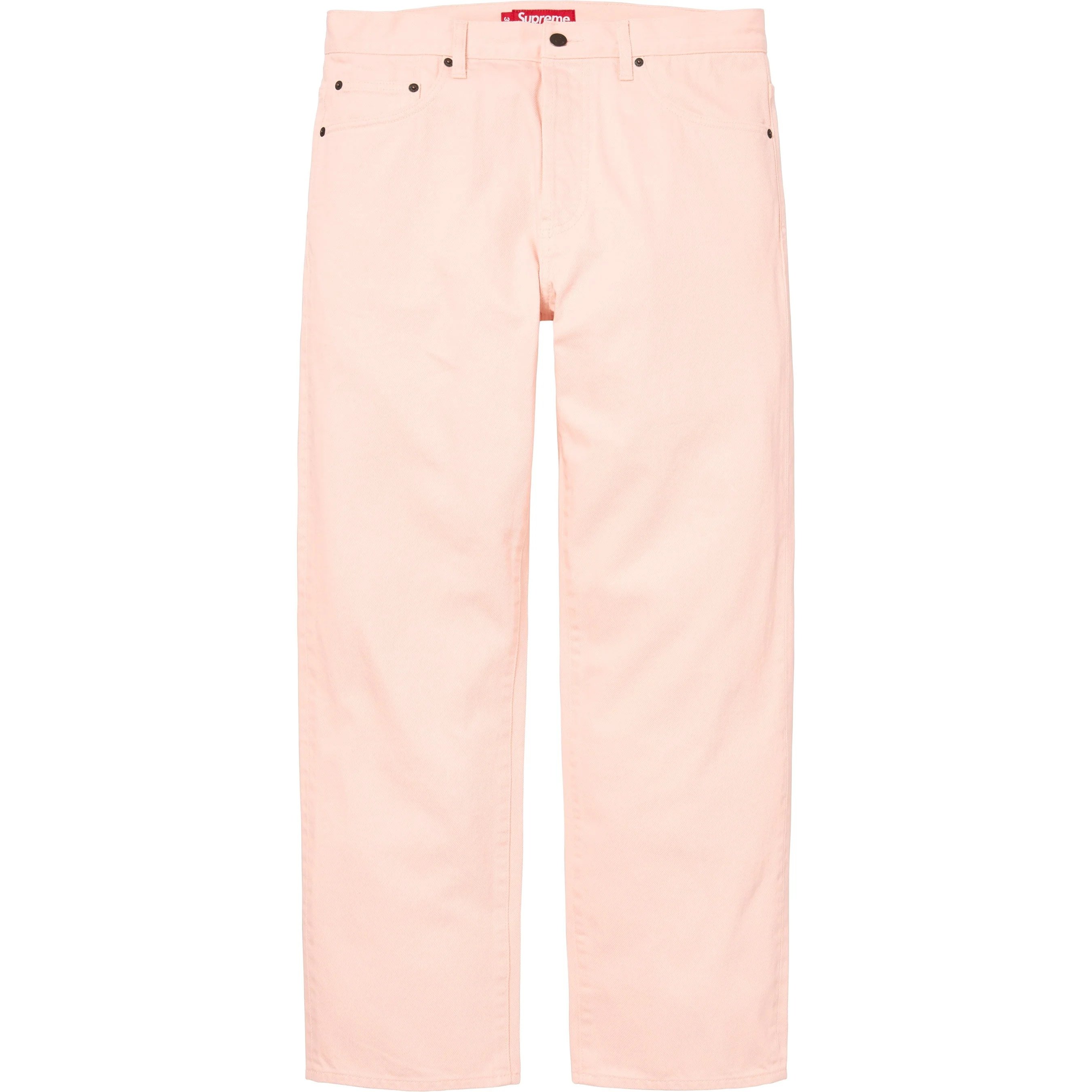 

Каменная стирка slim джинсы Supreme, светло-розовый/бледно-розовый